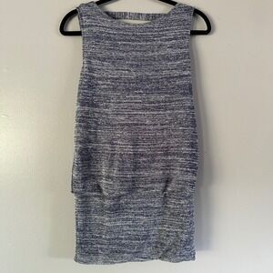 White House Black Market‎ Heather Blue Tunic Tank XS